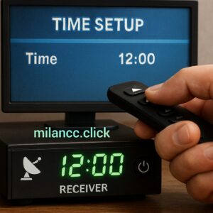 آموزش کامل تنظیم ساعت رسیور | راهنمای سریع و ساده