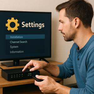 آموزش نصب ماهواره یاهست در رسیور مدیا استار